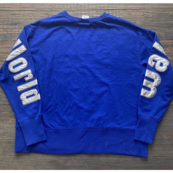 DISNEY Walt Disney World Wishes Come True Blue & Silver Pullover Sweatshirt M - Picture 5 of 6